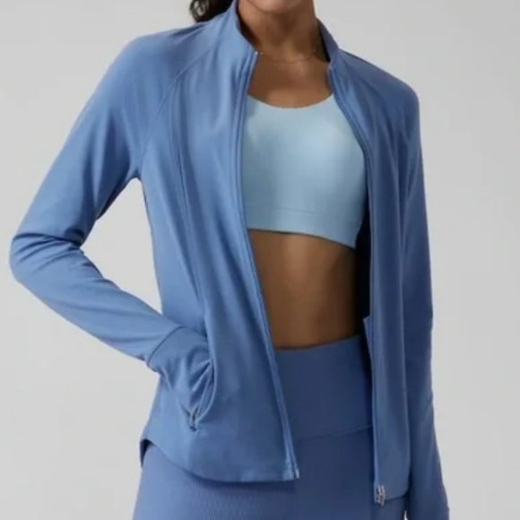 Athleta Jackets & Blazers - NWT Athleta Salutation Jacket in Cottage Blue